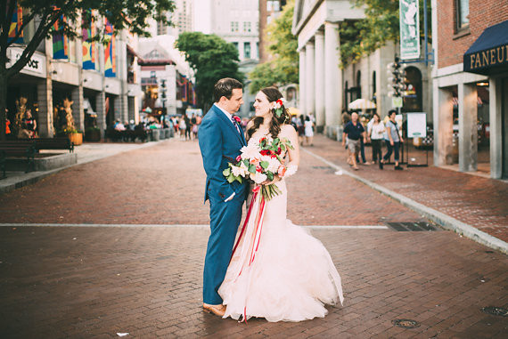 Metallic & pink Boston wedding Wedding Inspiration