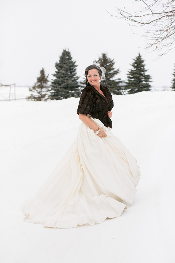 Snowy winter wedding inspiration Wedding Inspiration