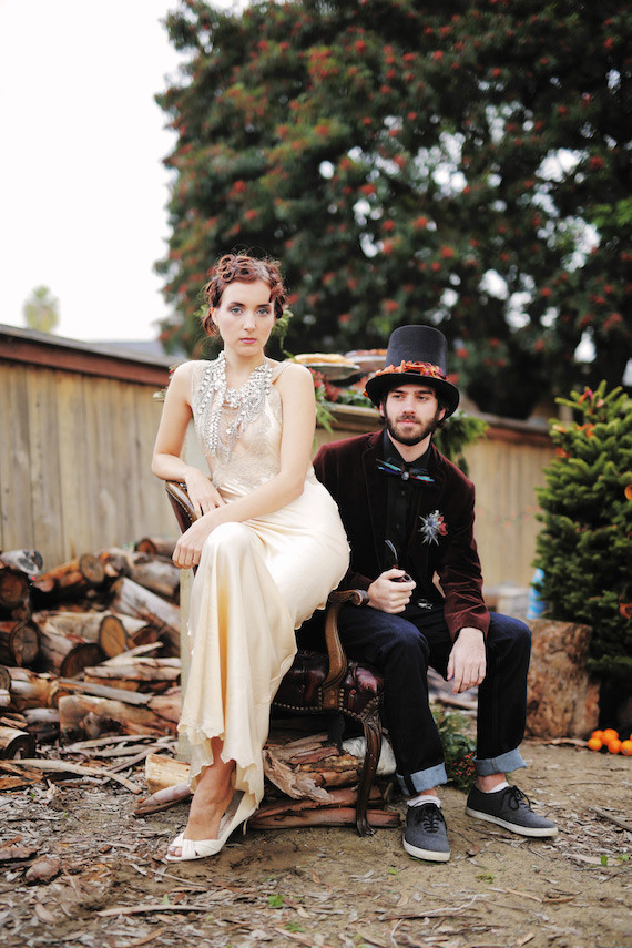 Rustic Christmas inspired portrait