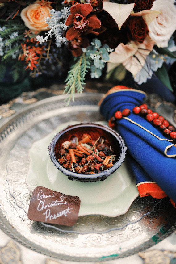 Rustic Christmas inspired place setting