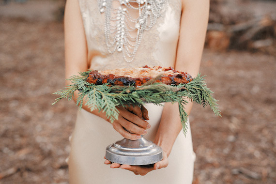 Rustic Christmas pie