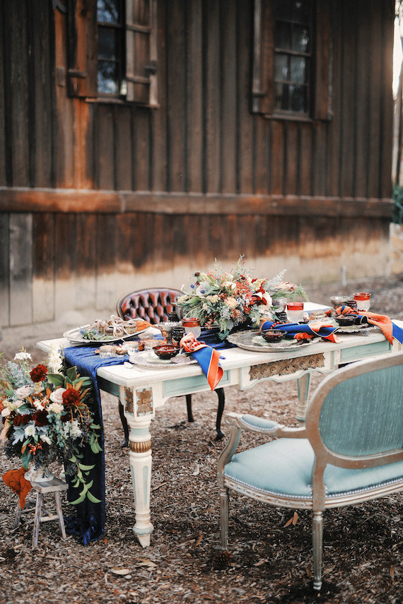 Rustic Christmas inspired tablescape