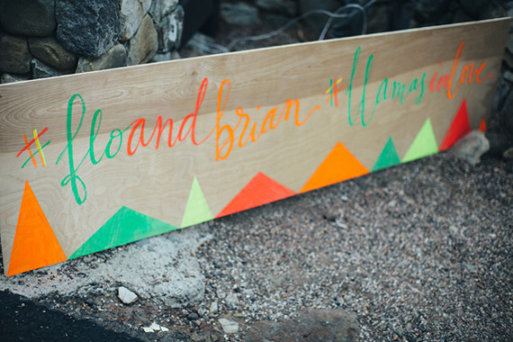 Whimsical California Wedding Signage