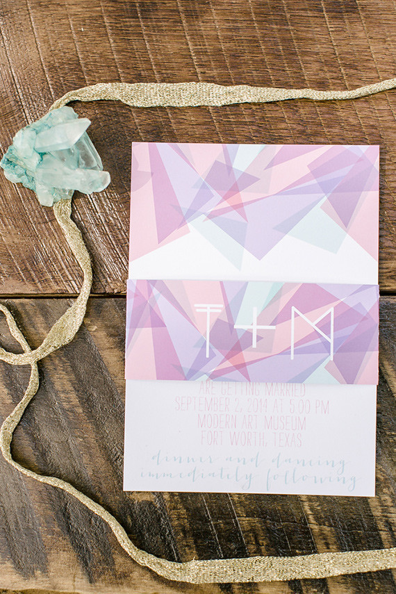 Modern Bohemian Wedding Invitation