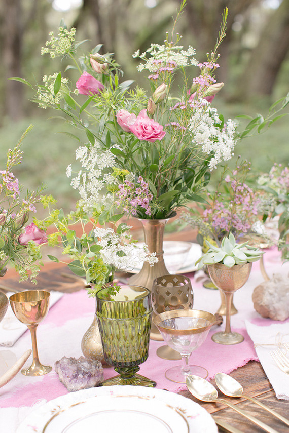 Modern Bohemian Wedding Florals