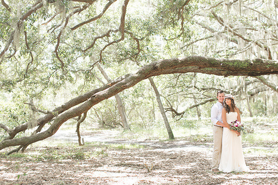 Modern Bohemian Wedding Portrait
