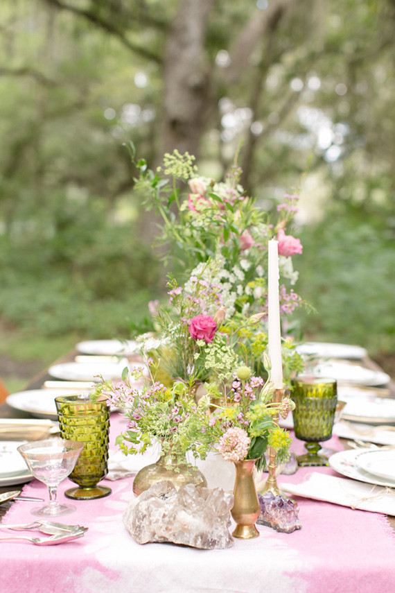 Modern Bohemian Wedding Tablescape Wedding Party Ideas 100 Layer Cake