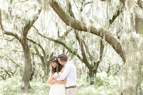 Modern Bohemian Wedding Portrait