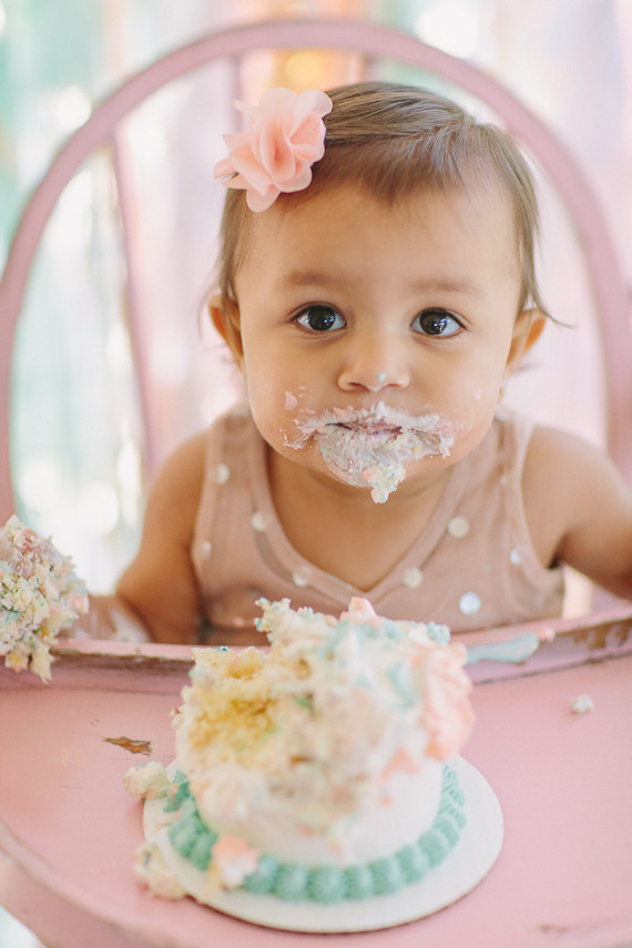 Mint and Pink First Birthday for Aria Wedding Inspiration