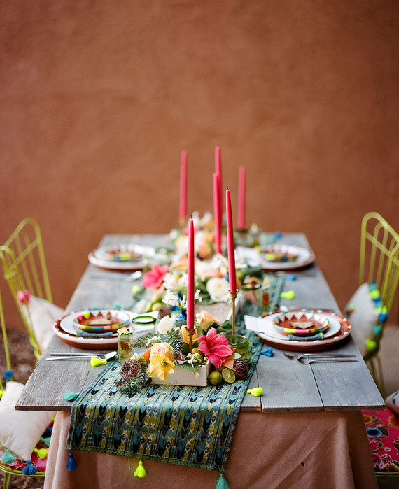 Mexican themed tablescape