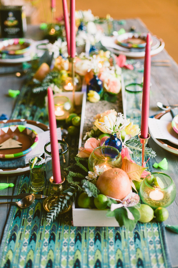 Mexican themed tablescape