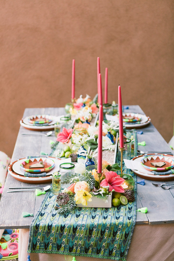 Mexican themed tablescape