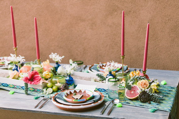 Mexican themed tablescape
