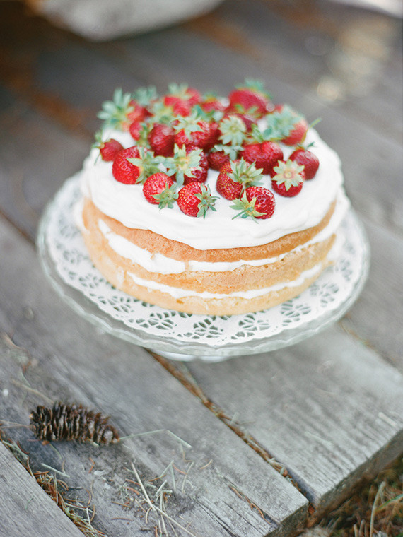 Strawberry Naked Cake