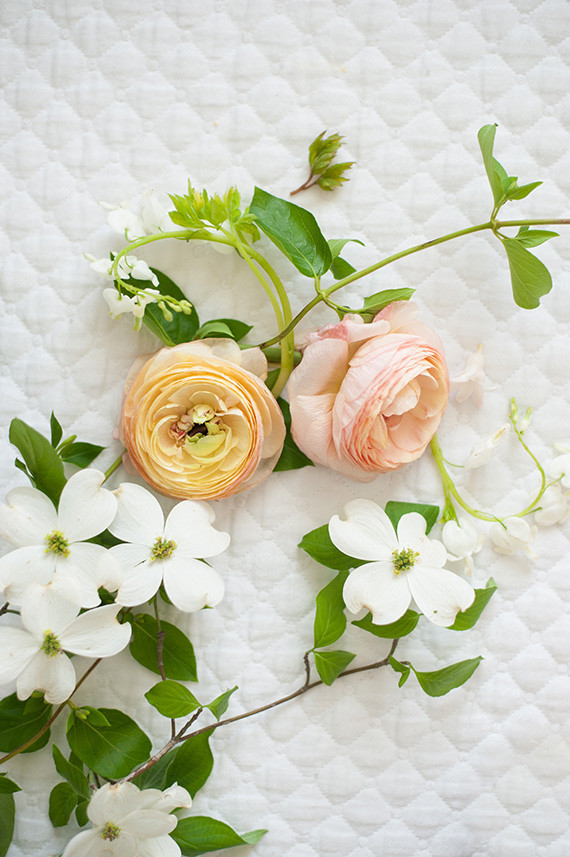 Spring floral newborn photos by Matt & Julie Weddings | Flowers by Bows and Arrows | 100 Layer Cakelet Inspiration