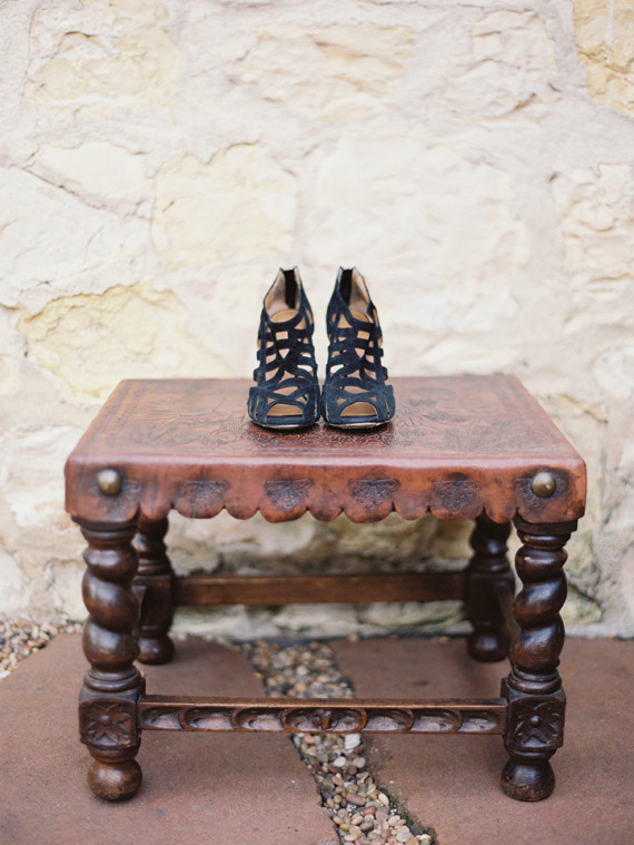 Black bridal shoes