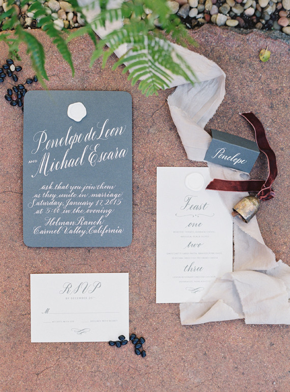 Elegant wedding invitation