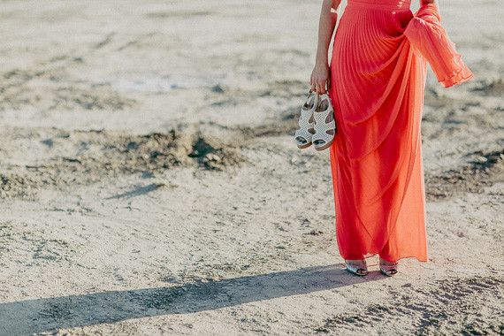 Salt flat engagement shoot