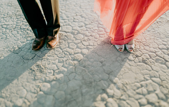 Salt flat engagement shoot