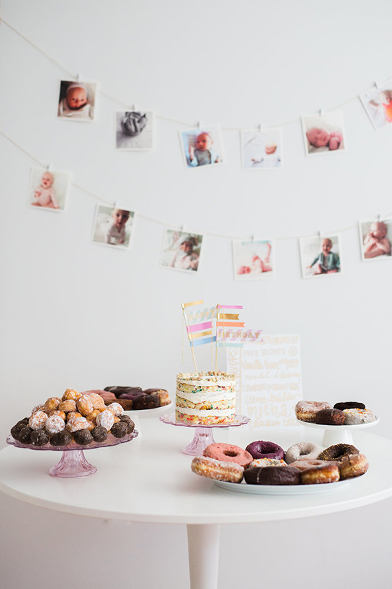 Donut party first birthday | Photos by Nicki Sebastian | 100 Layer Cakelet