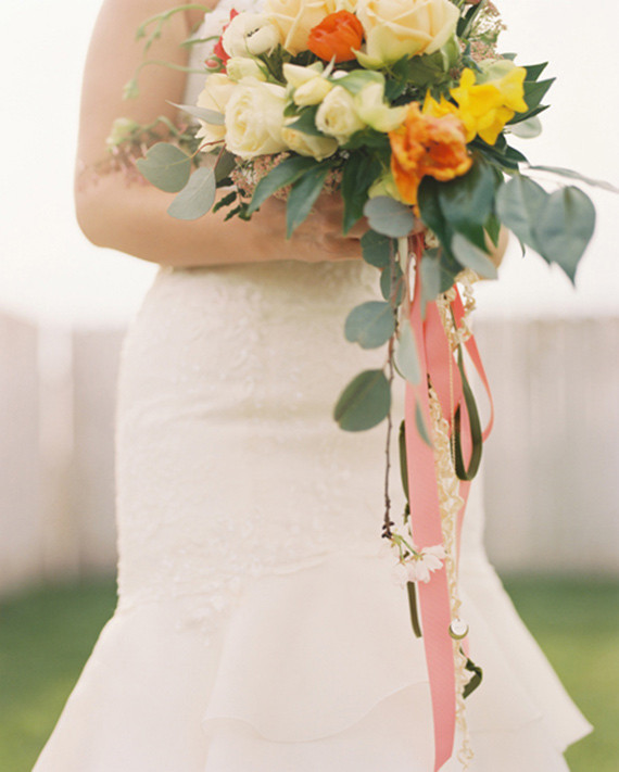 Spring bridal bouquet