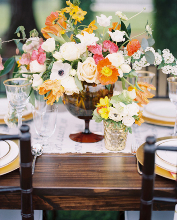 Poppy and anemone flowers