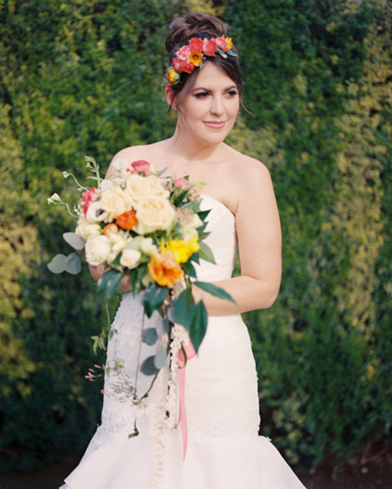 Spring bridal bouquet