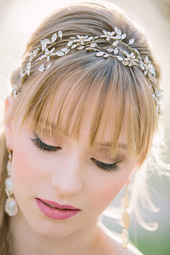 Gold laurel wreath headpiece