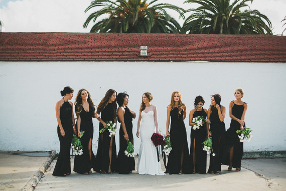 Black bridesmaid dresses Inspiration