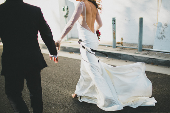 Modern wedding dress