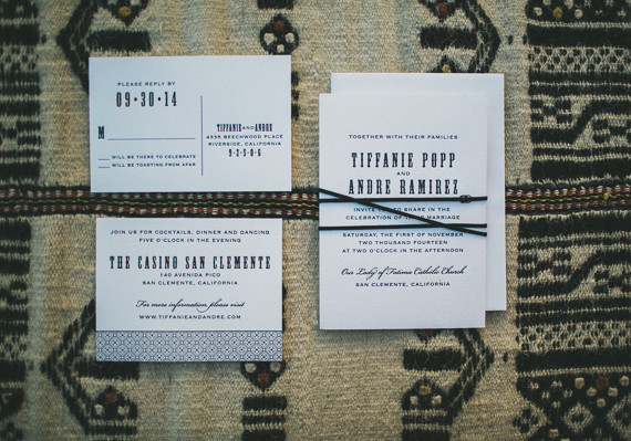 Southern California desert wedding invites
