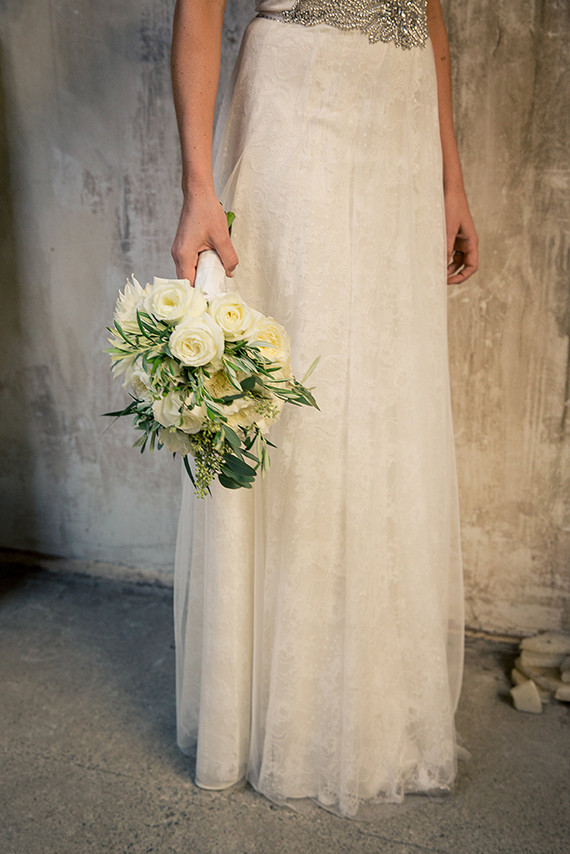 White dahlia bouquet