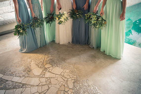 Blue Bridesmaid dresses