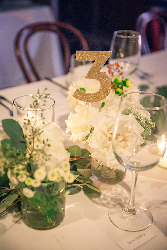Gold table numbers