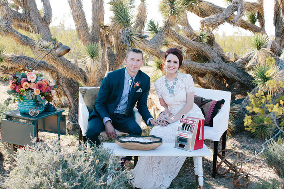 Mid-century modern wedding decor