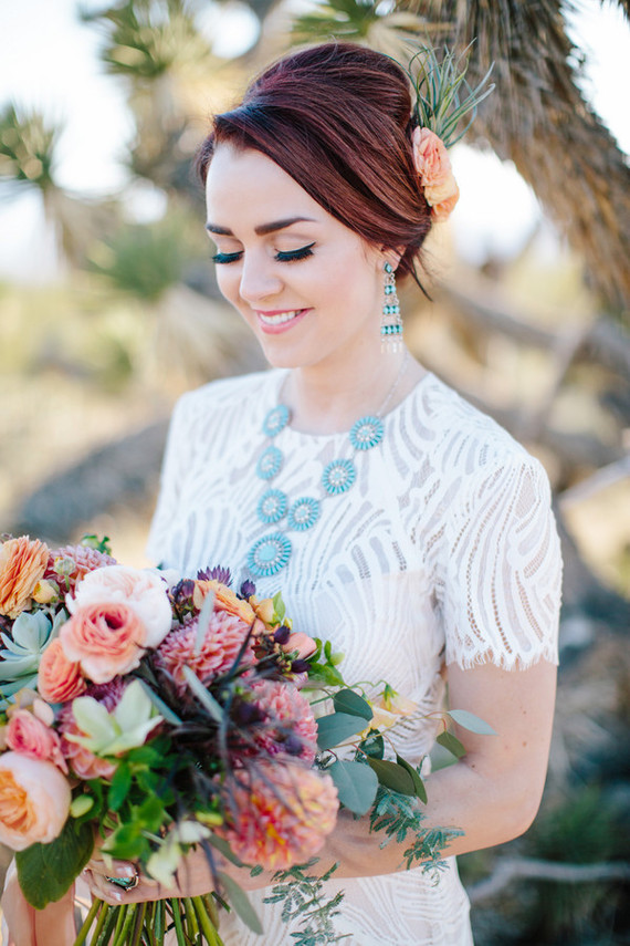 Colorful dahlia bouquet