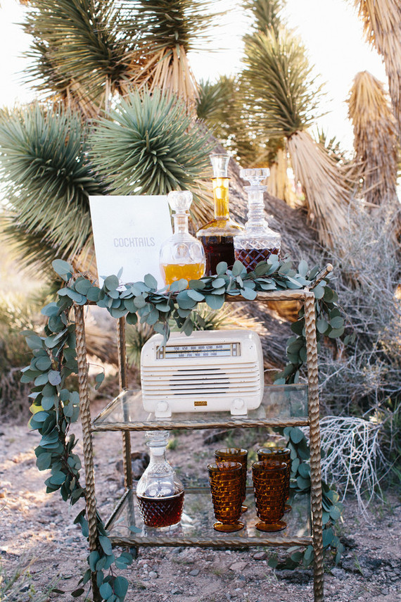 Mid-Century modern bar cart Inspiration