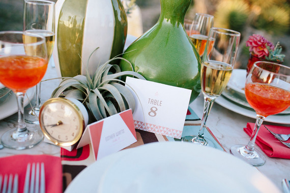 Mid-Century modern desert tablescape