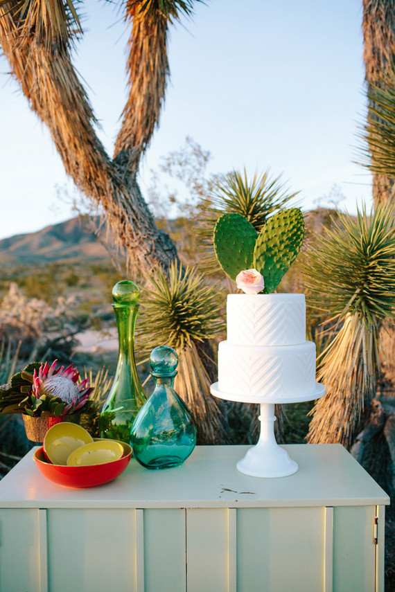 Cactus cake topper
