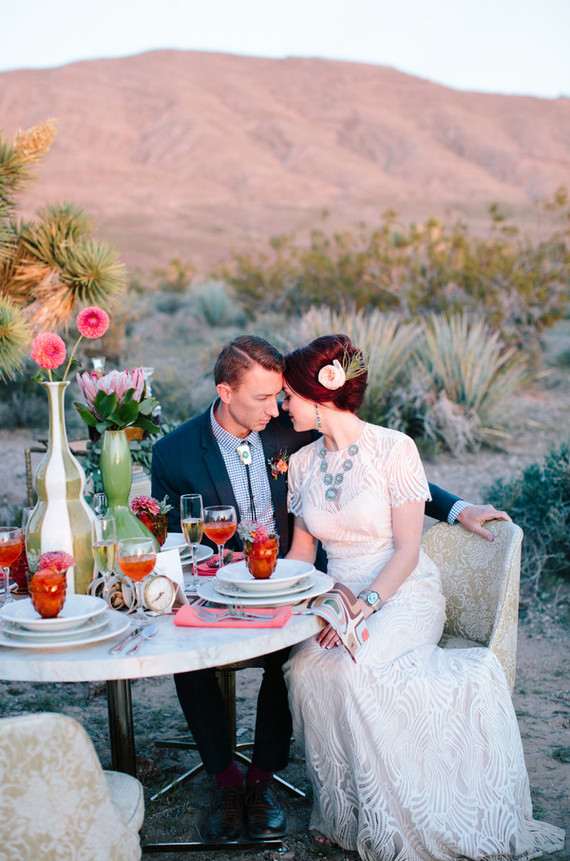 Mid-Century modern desert tablescape