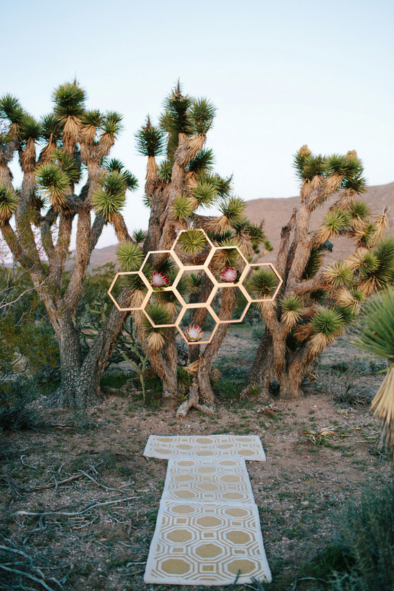 Mid-Century modern desert ceremony