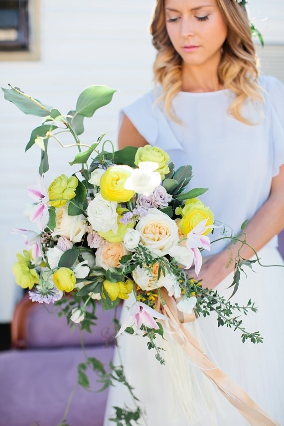 Spring bridal bouquet