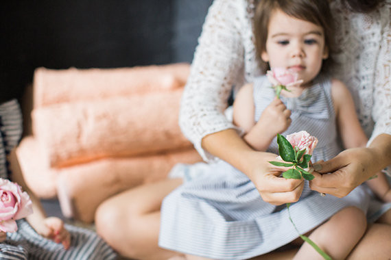 Mother daughter tea party by Bows and Arrows Flowers and NBarrett Photography | 100 Layer Cakelet Inspiration
