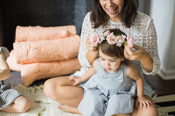 Mother daughter tea party by Bows and Arrows Flowers and NBarrett Photography | 100 Layer Cakelet Inspiration
