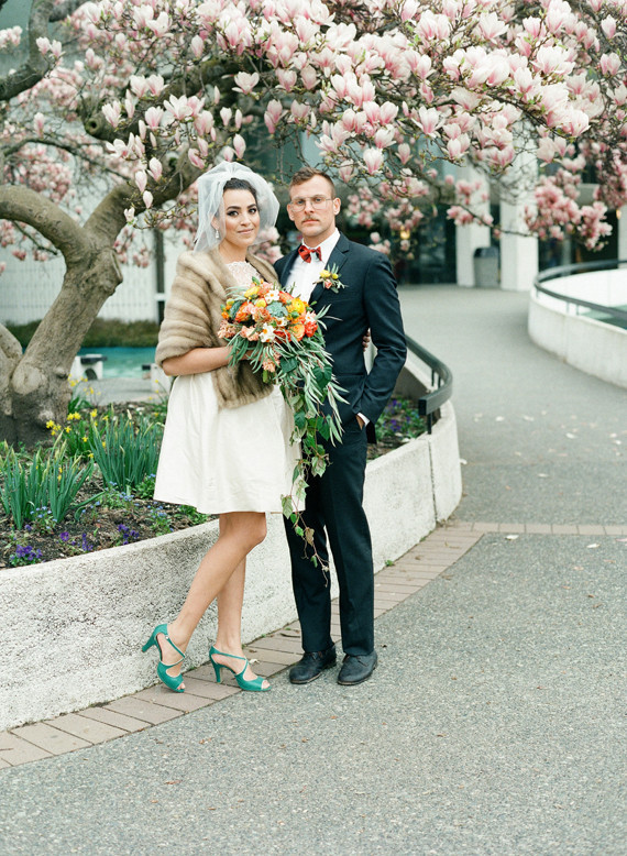 Short wedding dress