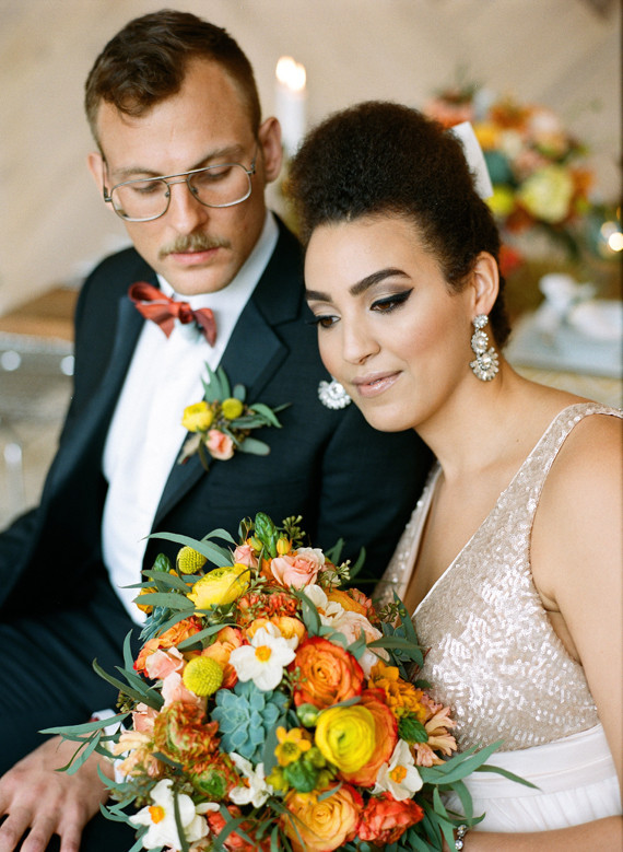 Mid-century modern wedding inspiration Inspiration
