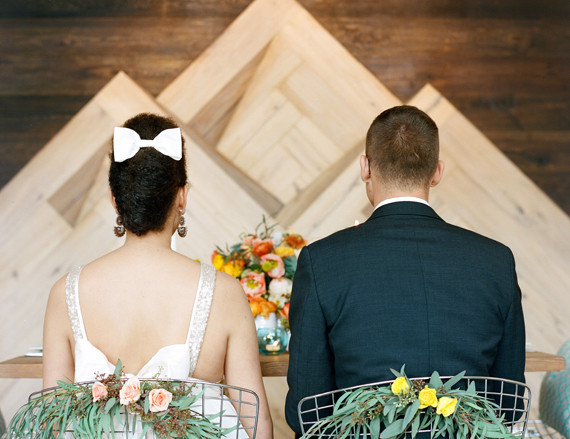 Mid-century modern wedding inspiration Inspiration