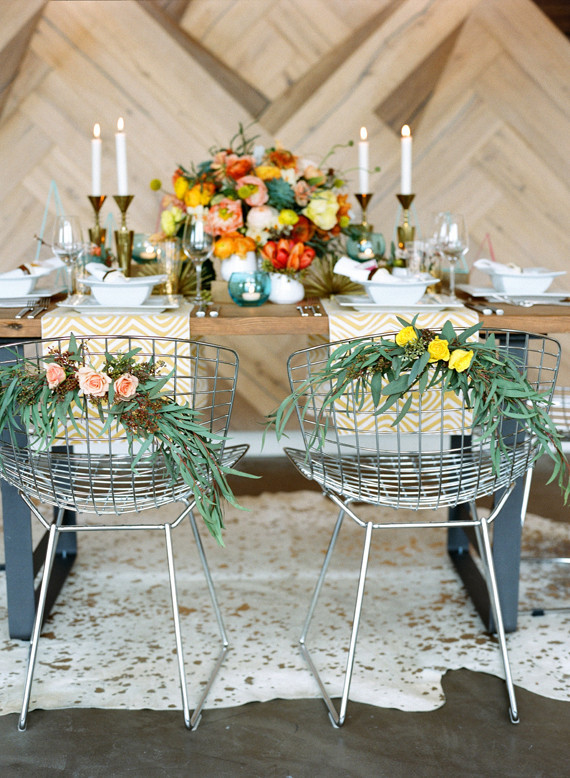 Mid-century modern wedding inspiration Inspiration