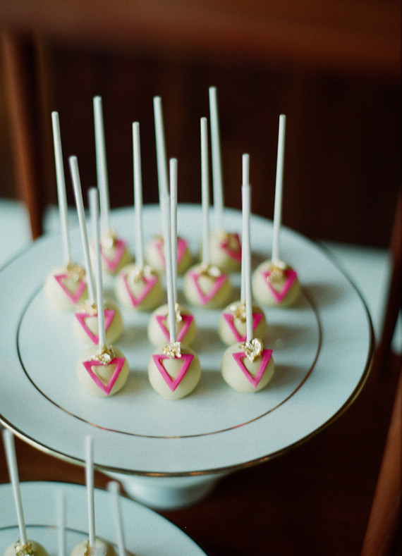 Geometric modern dessert