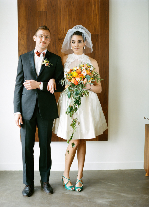 Short wedding dress